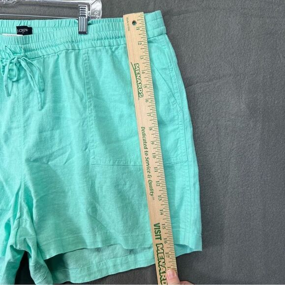 XXL NWT J. Crew Mint green spring shorts Linen-blend drawstring short - Picture 5 of 14
